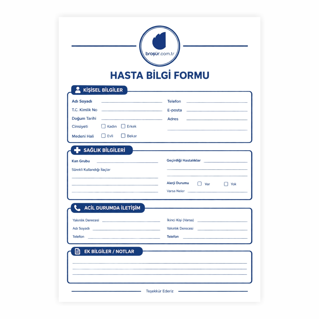 Hasta Bilgi Formu